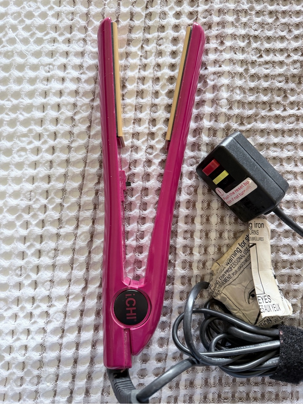 Chi Pink Ceramic Hair Straightener - Compact Travel Flat Iron